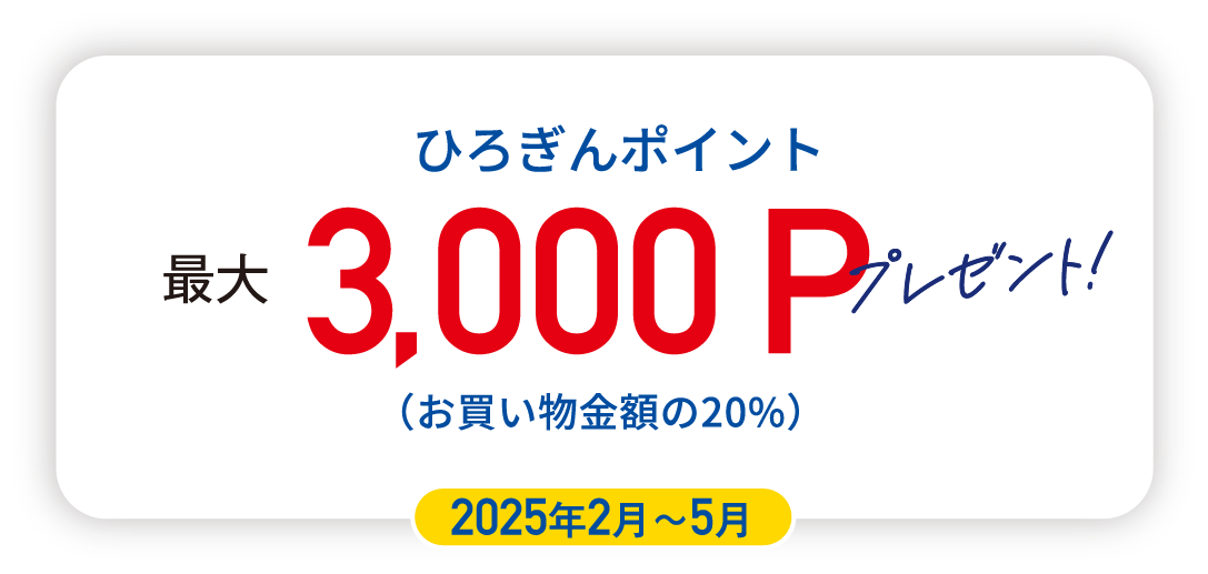 3000Pプレゼント