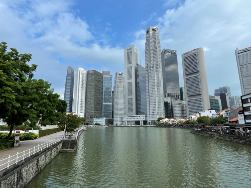 シンガポール川からの景色