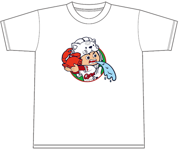 カープ坊や×マーライオンコラボTシャツ（白）