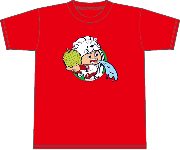 カープ坊や×マーライオンコラボTシャツ（赤）
