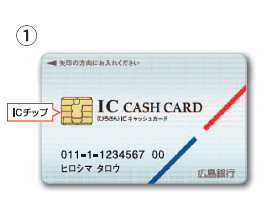 ICキャッシュカードのデザイン①